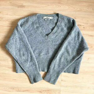 Zara Knit 100% Cashmere Sweater Preppy Super Soft Pullover Women's M